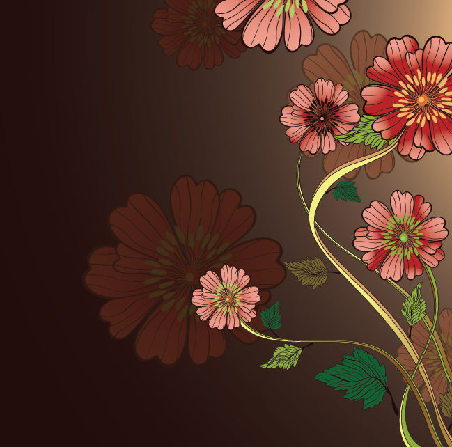 free vector Free Vintage Floral Vector Background